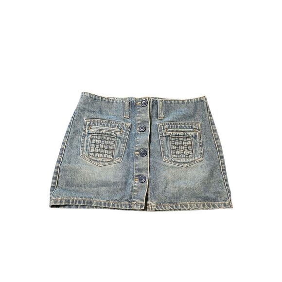 American Eagle Outfitters Blue A-Line Mini Skirt - Picture 1 of 6